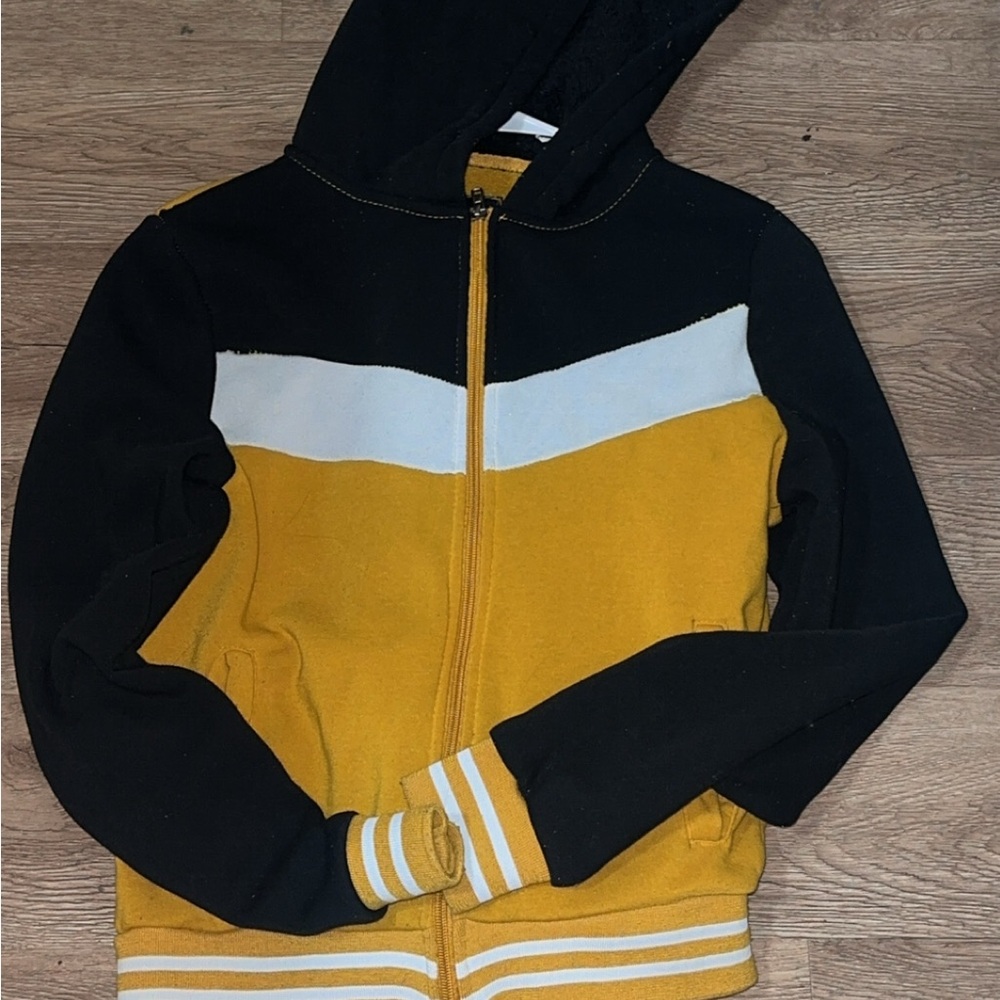 Kids' Black and Yellow Hoodie